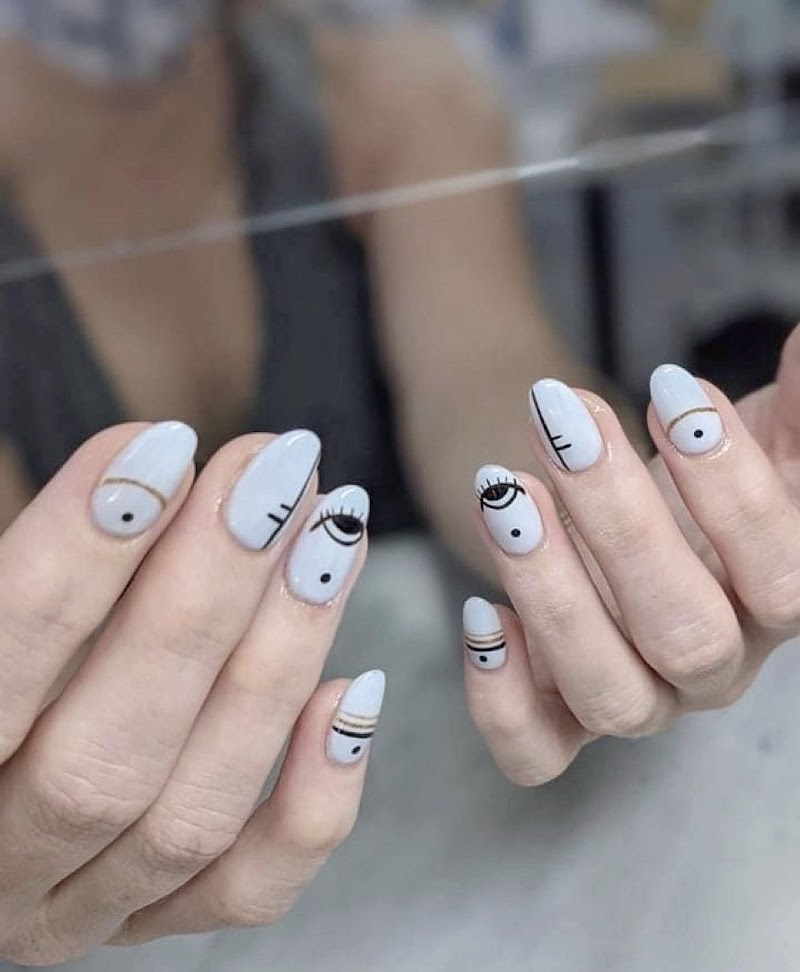 Holographic Nails nail design by Emblush Beaute