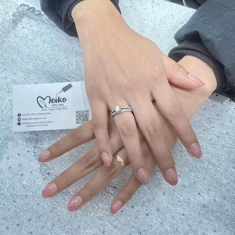 French Tips at Meiko Nail SPA in New York