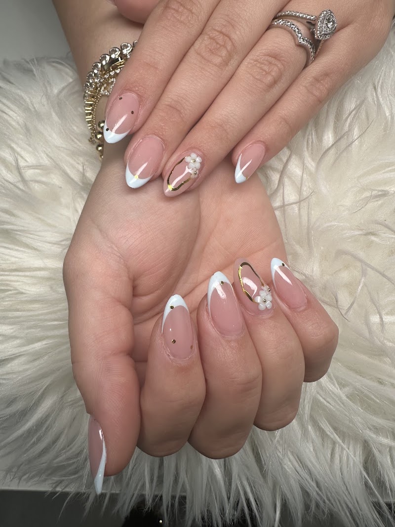 French Tips at Crazy for Nails Corp in Miami