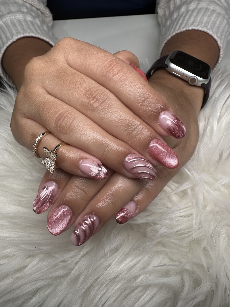 Almond Nails nail design by Crazy For Nails Corp in Miami
