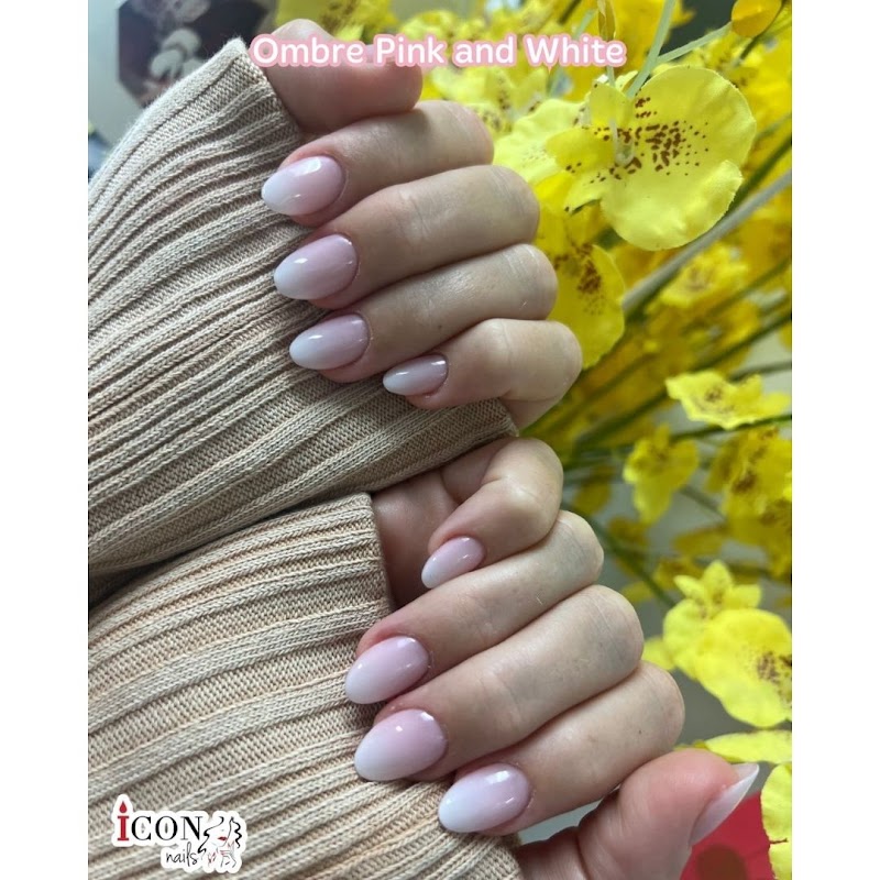 BIAB nail design by Icon Nails Spa in Miami