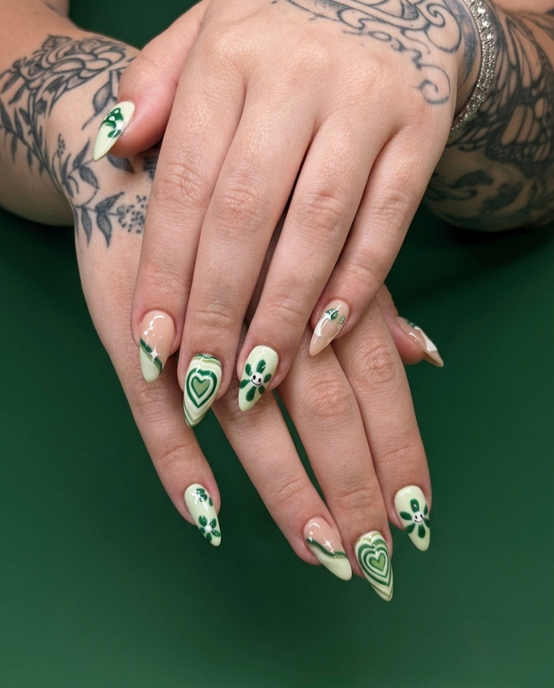 Boho Nails nail design by Beyond Beauty Nail Studio - Long Beach in Los Angeles