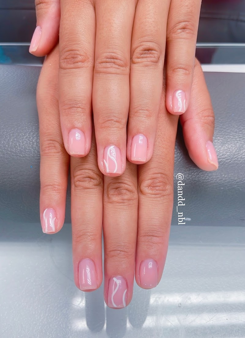 Marble Nails nail design by D&D Nail Beauty Lounge Inc. in New York