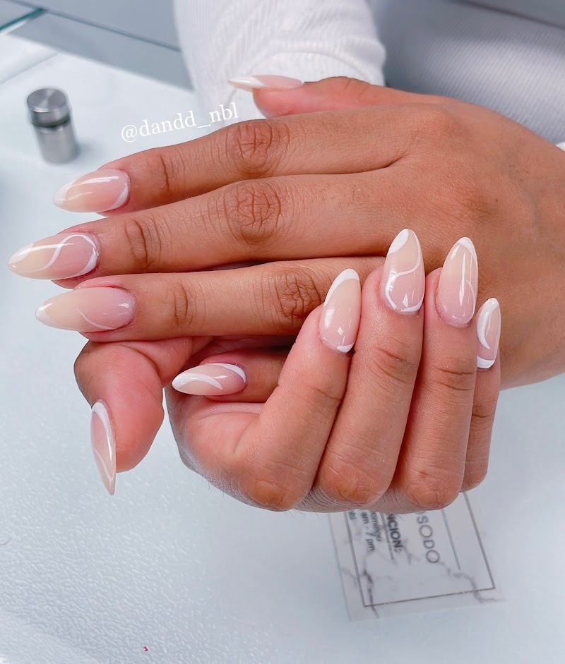 Marble Nails nail design by D&D Nail Beauty Lounge Inc. in New York