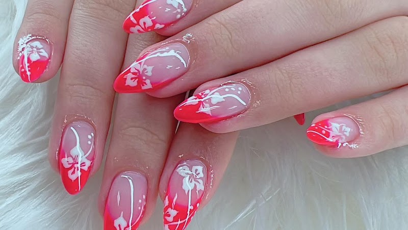 French Tip Nails nail design by Red Beauty & Nails in Los Angeles