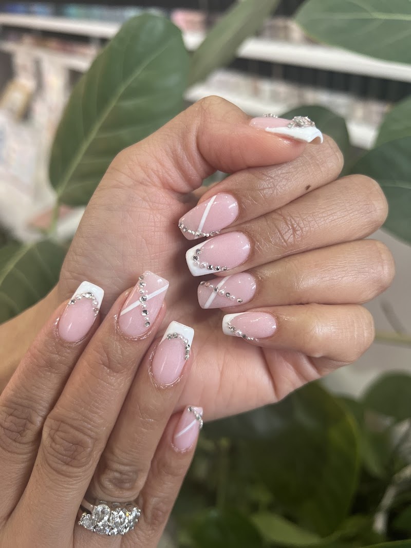 French Tips at Xcellent Nail Square in New York