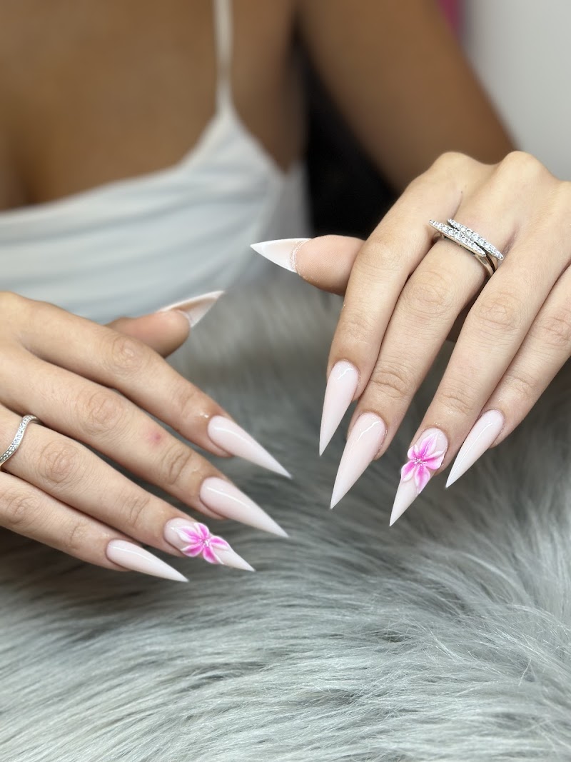 Spring Nails nail design by Kingscross Nails in London