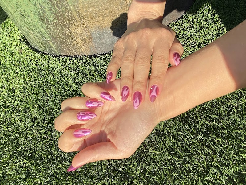 French Tips at Bel Air Nail Lounge in Los Angeles