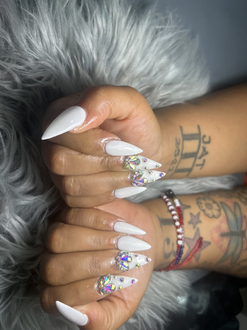 Geometric Nails nail design by D’ Morel Nail Salon & Multiservice in New York