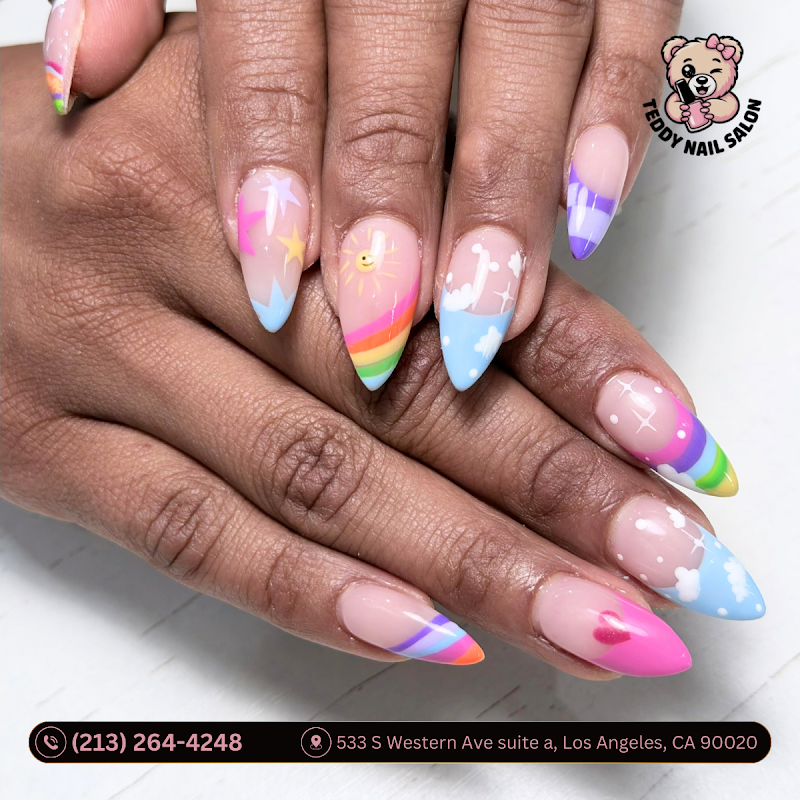 Y2K Nails nail design by Teddy Nail Salon in Los Angeles