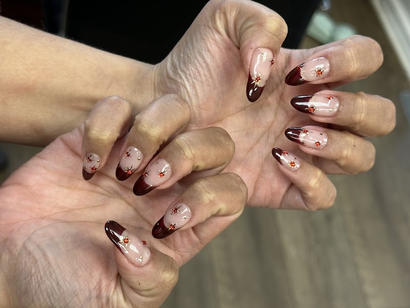 Glitter Nails nail design by A&B Nail Bar INC. in New York