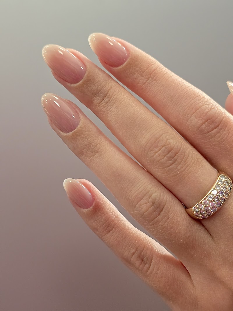 French Tip Nails nail design by G×Bar Los Angeles in Los Angeles