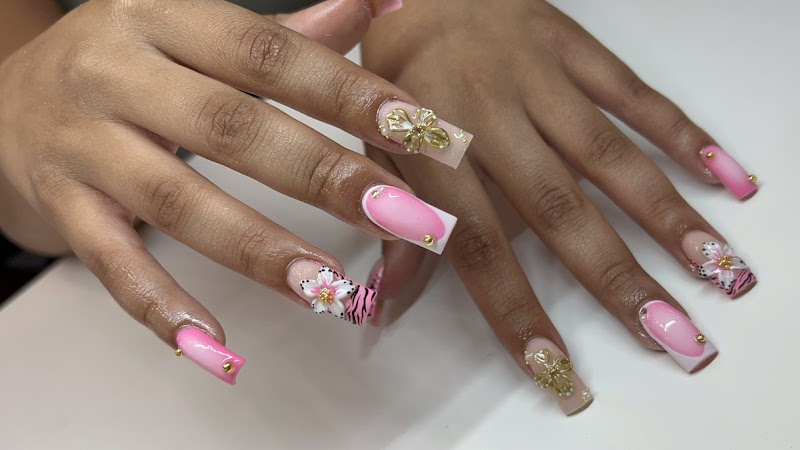 Coffin nail ideas — by The Posh Nail Co