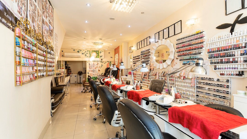 Russian Manicure nail design by Lux Nails & Co in London