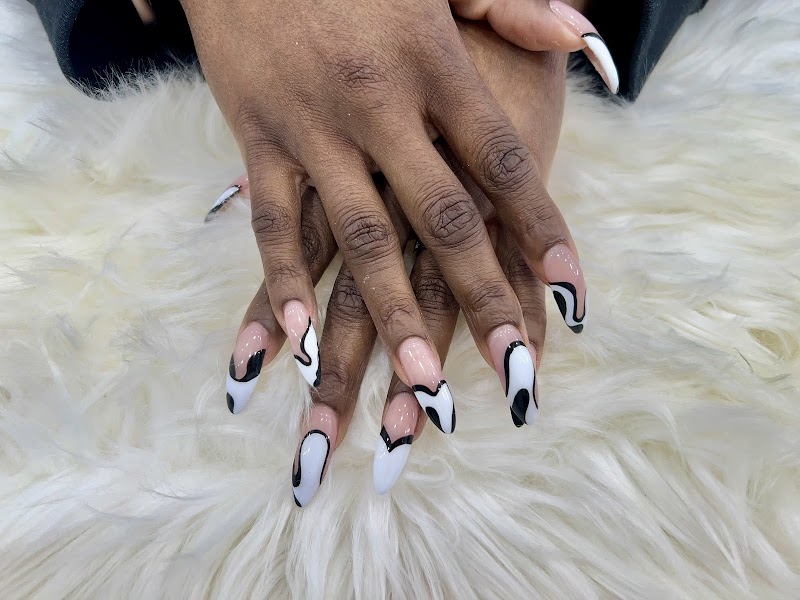 Neon Nails nail design by A N NAILS in New York